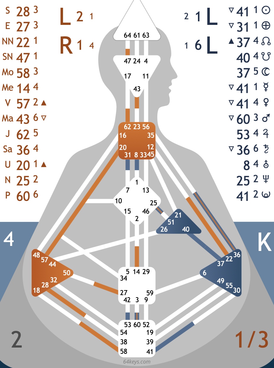 Dieses Human Design Rave Chart zeigt das neue Jahr 2025- das Rave New Year 